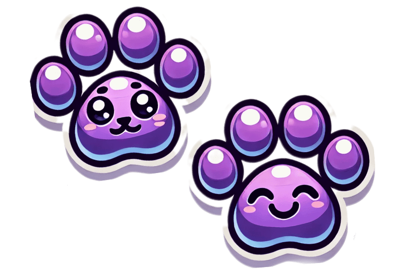 purple paws
